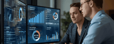 PPC specialists analyzing ad performance and conversion dashboards while delivering Google Ads service near me.